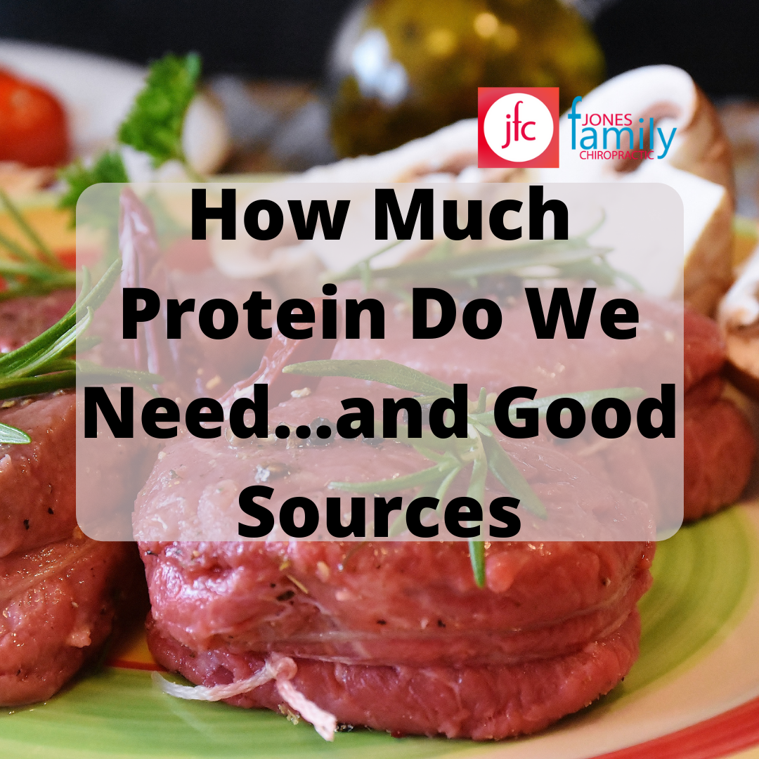 Read more about the article How Much Protein Should We Be Eating and Good Sources – Dr. Jason Jones Elizabeth City NC, Chiropractor