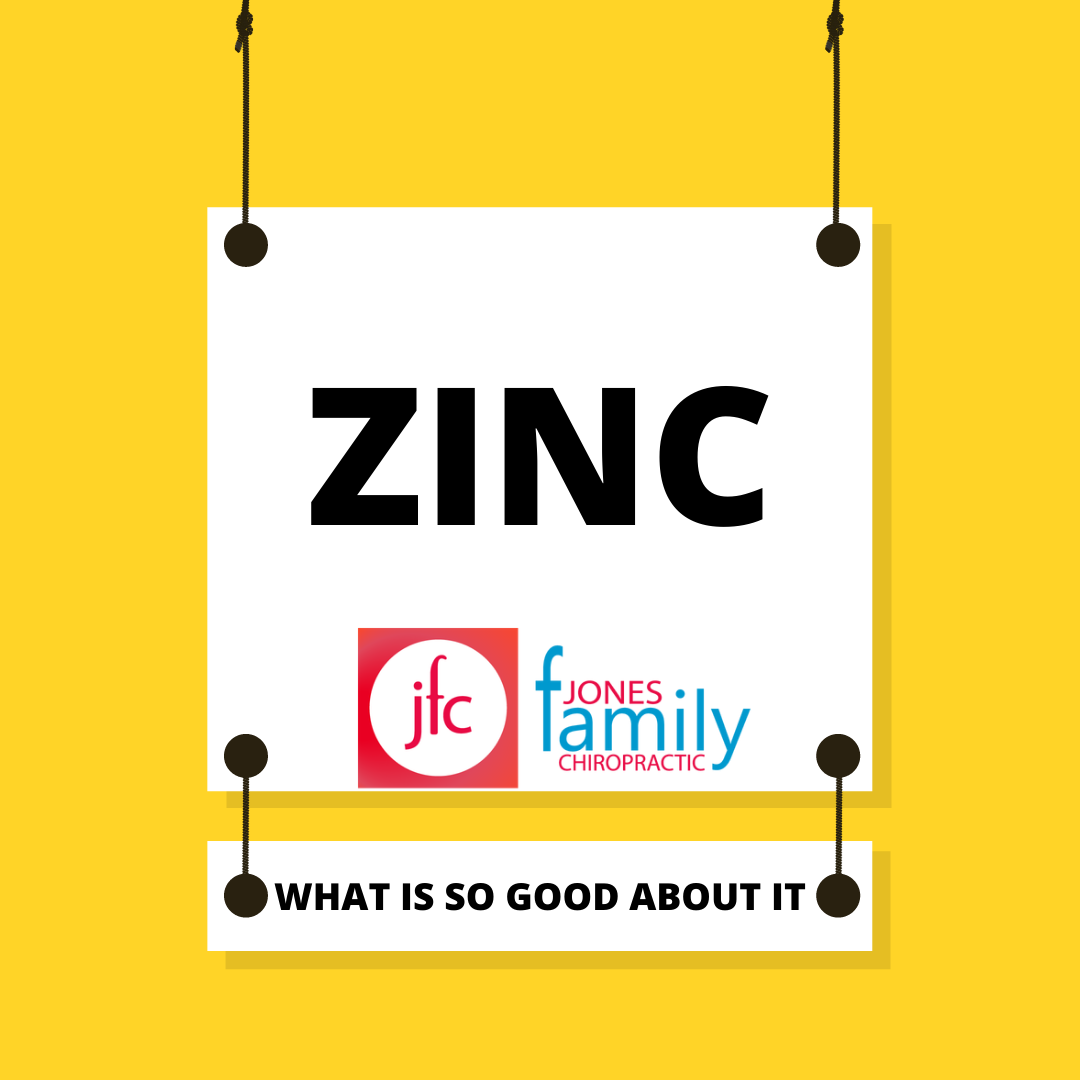 Read more about the article Zinc: What is it, how does it help? Dr. Jason Jones Elizabeth City NC, Chiropractor