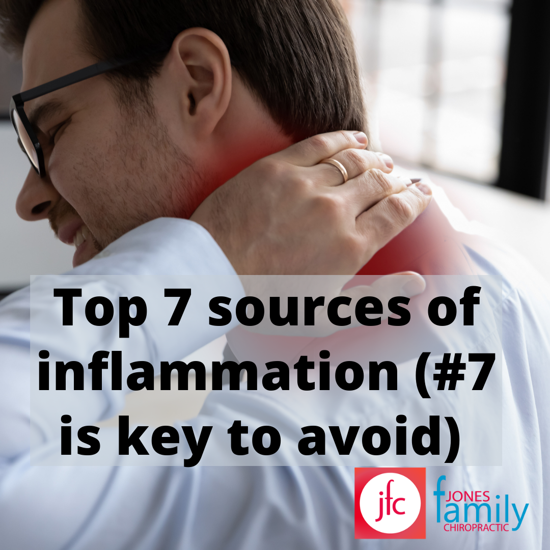You are currently viewing Top 7 sources of inflammation (#7 is key to avoid) – Dr. Jason Jones Elizabeth City NC, Chiropractor